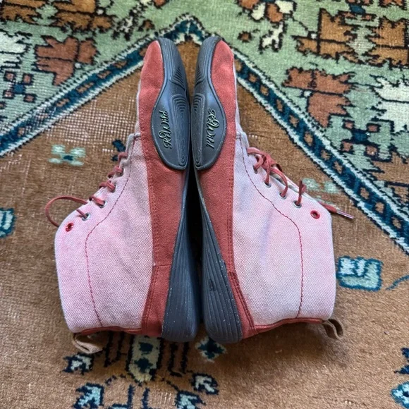 Wildling shoes pink lace-up barefoot ankle boots. Size EU 38. - Picture 4 of 8